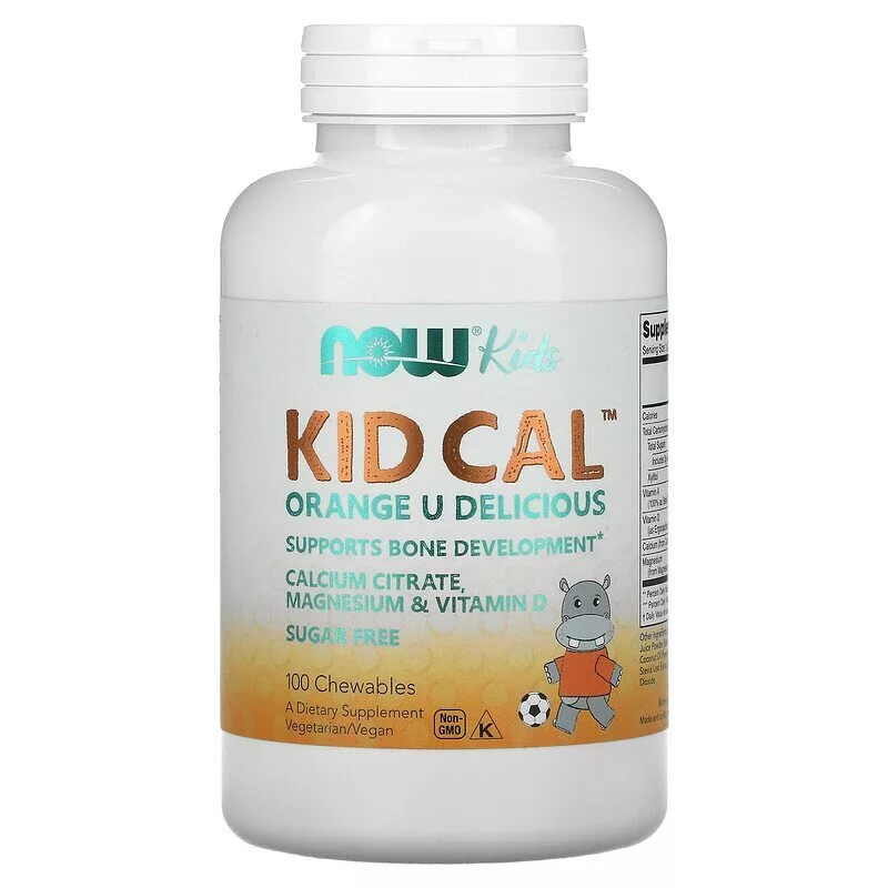 Кальций NOW Foods KID-CAL Chewable Calcium (100 жев.таб)