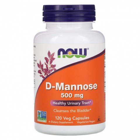 Укрепление мочеполовой системы NOW D-MANNOSE 500 мг (120 вегкапс)