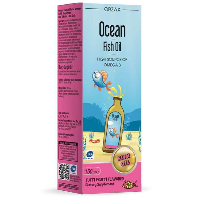 Омега для детей ORZAX OCEAN FISH OIL SYRUP (150 мл)