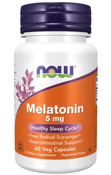 Мелатонин NOW Melatonin 5 мг (60 вег.капс)