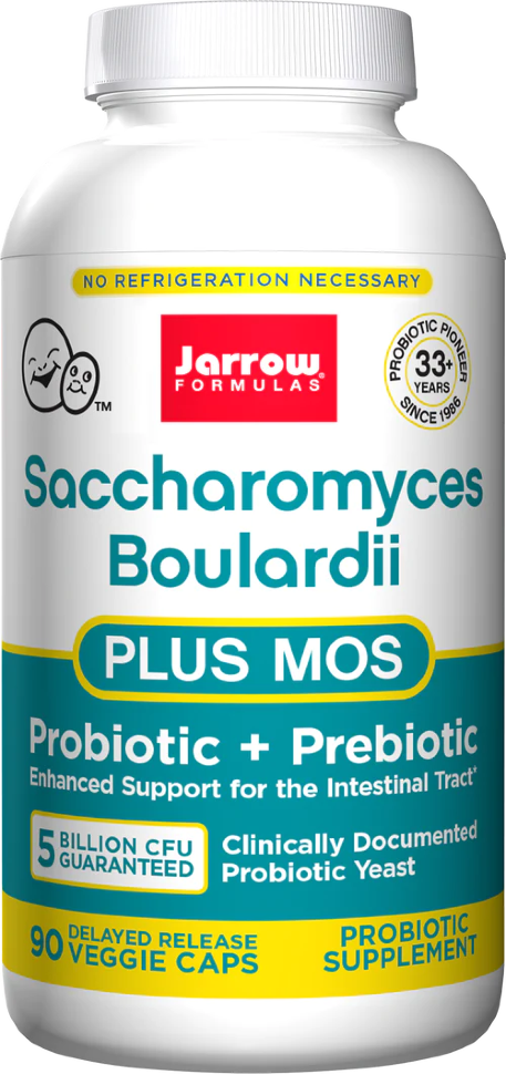 JARROW Saccharomyces Boulardii + MOS 5 billion organisms (90 вег.капс)