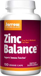 JARROW Zinc Balance 15 мг (100 вег.капс)