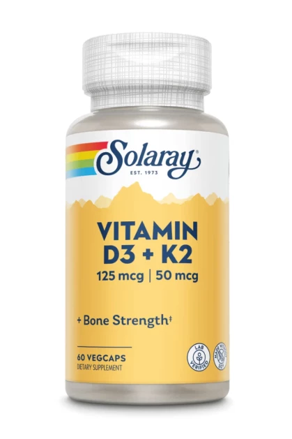 SOLARAY Vitamin D-3 &amp; K-2 125/50 (60 вег.капс)