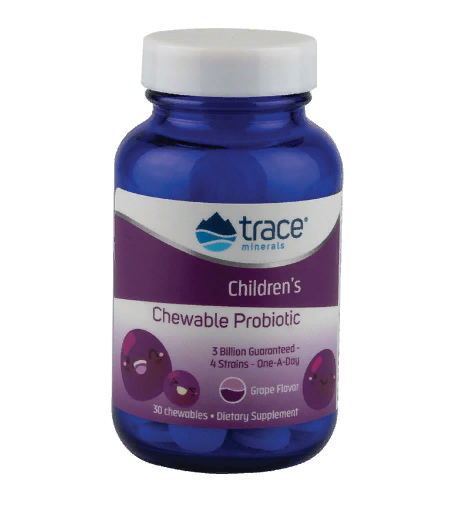 Витаминно-минеральные комплексы для детей Trace Minerals Children's Chewable Probiotic (30 драже)