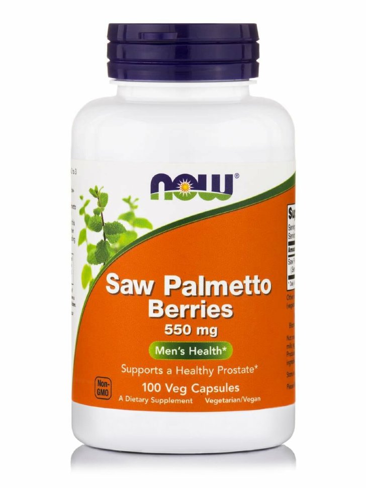 Предстательная железа NOW Saw Palmetto 550 мг (100 капс)