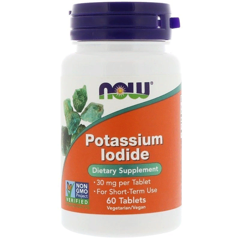 NOW POTASSIUM IODIDE 30 мг (60 табл)