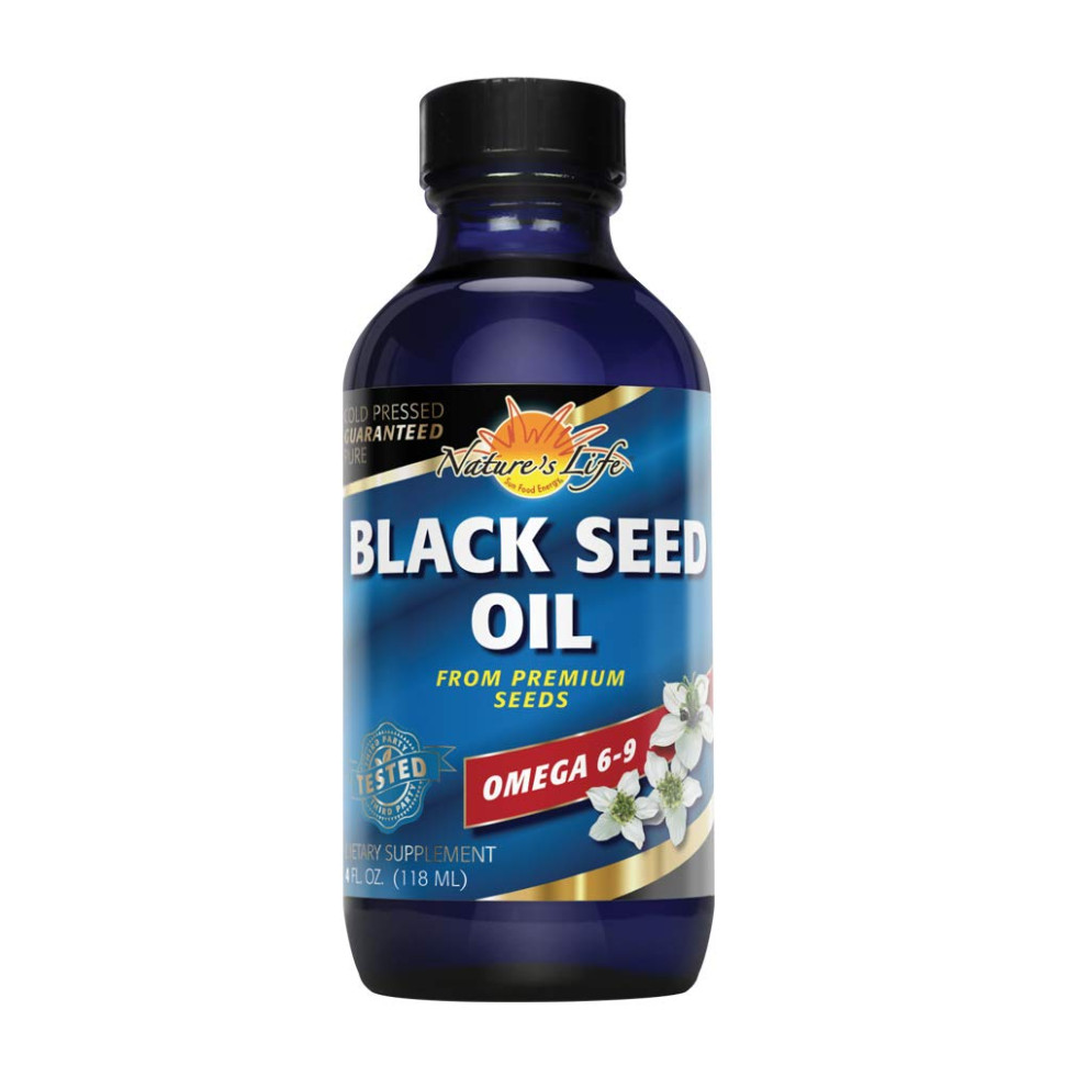 Антиоксиданты Nature`s Life Black Seed Oil (118 мл)