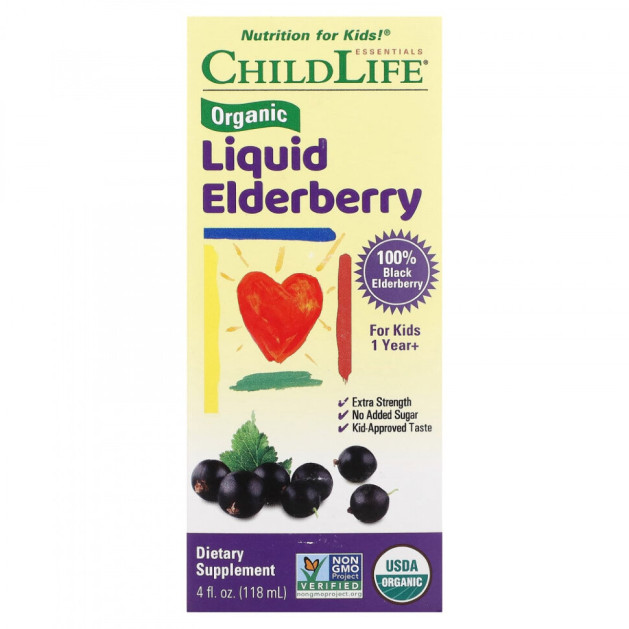 ChildLife Organic Liquid Elderberry (118 мл)