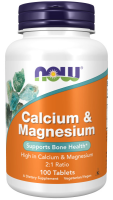 NOW Calcium &amp; Magnesium (100 табл)