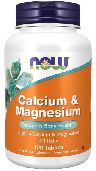 NOW Calcium & Magnesium (100 табл)