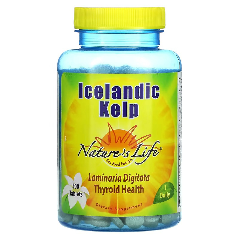 Йод Nature`s Life Icelandic Kelp (500 табл)
