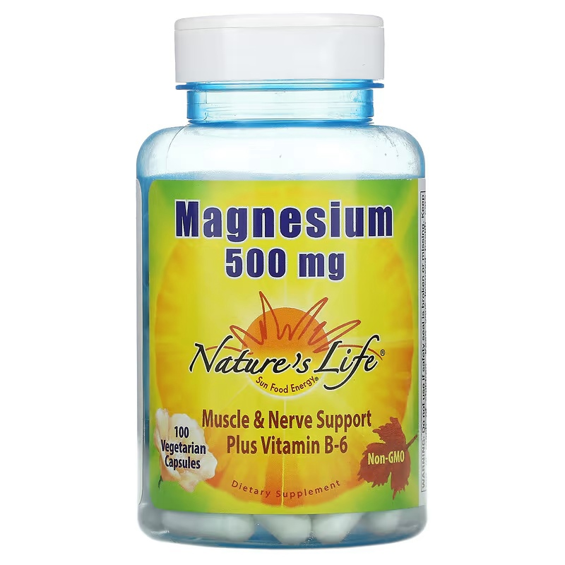 Магний Nature`s Life Magnesium 500 мг (100 вег.капс)