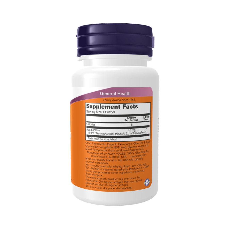 NOW ASTAXANTHIN 10 мг (60 капс)