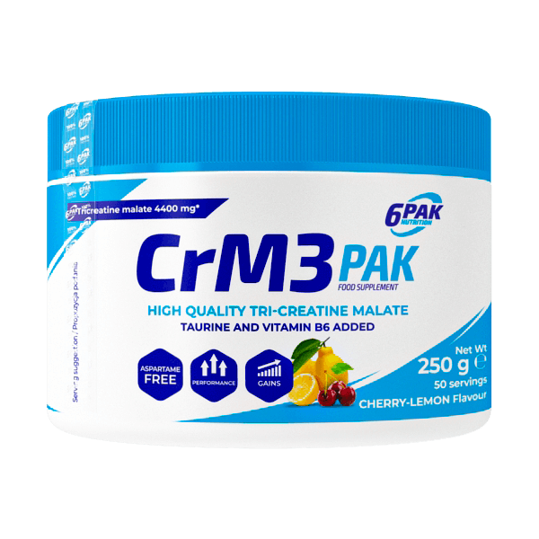 6PAK CrM3 PAK (Tri-Creatine Malate + Taurine) 250g