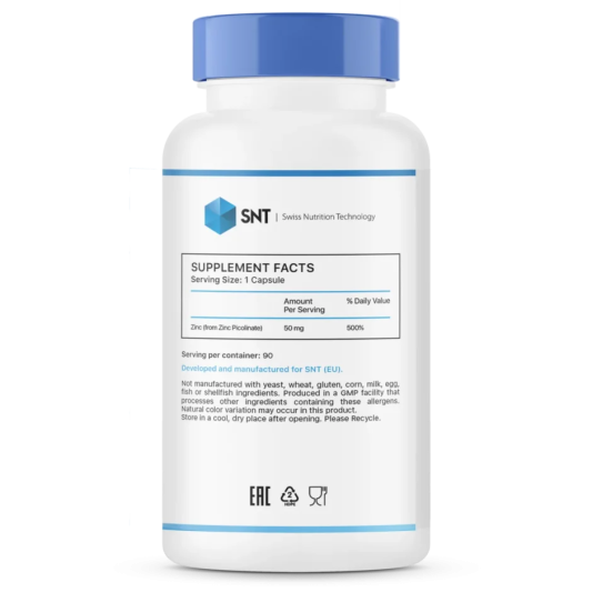 SNT Zinc Picolinate Capsules 50 мг (90 капс)