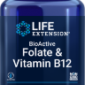 Витамины Life Extension BioActive Folate & Vitamin B12 (90 вег.капс)