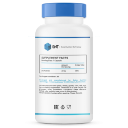 SNT Zinc Picolinate Capsules 22mg (90 капс)