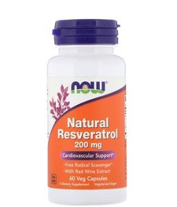 Антиоксидант NOW RESVERATROL 200 мг (60 вегкапс)