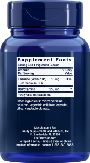Life Extension Mega Benfotiamine (120 вег.капс)