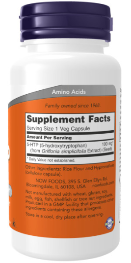 NOW 5-HTP 100 мг (60 вег.капс)
