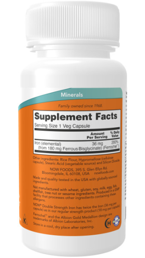 NOW IRON FERROCHEL® 36 мг (90 вег.капс)