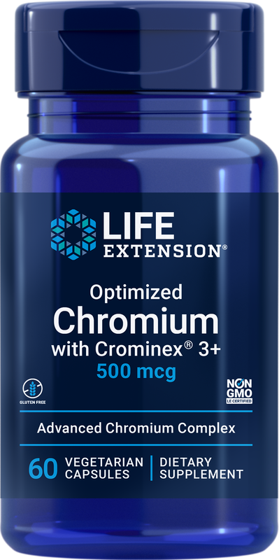 Минералы Life Extension Optimized Chromium with Crominex® 3+ (60 вег.капс)