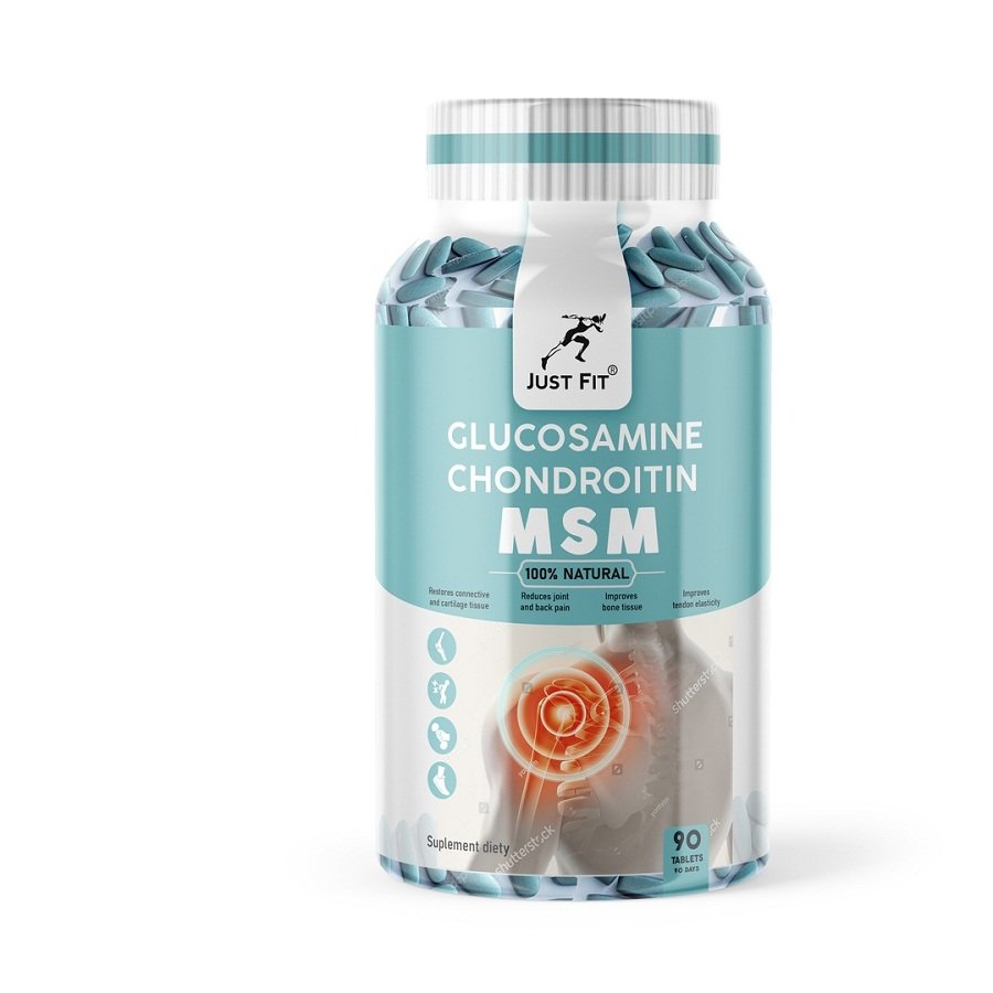 Для связок и суставов JustFit Glucosamine Chondroitin MSM (90 капс)