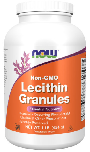 NOW Lecithin Gran Non-GMO (454 гр)