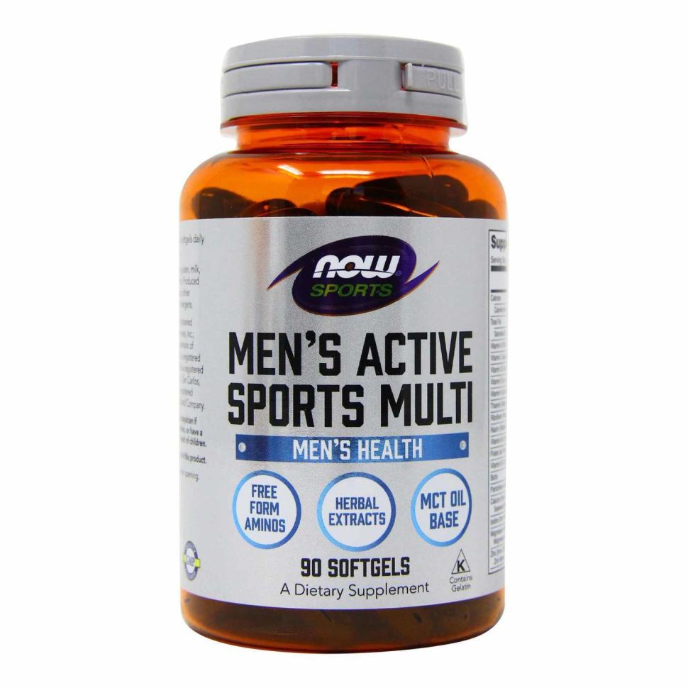Мужские витамины NOW MEN`S ACTIVE SPORTS MULTI (90 капс)