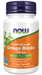 NOW Ginkgo Biloba 120 мг (50 капс)