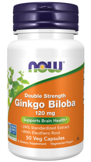 NOW Ginkgo Biloba 120 мг (50 капс)