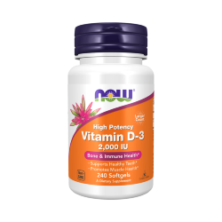 NOW Vitamin D-3 2000 МЕ (240 капс)