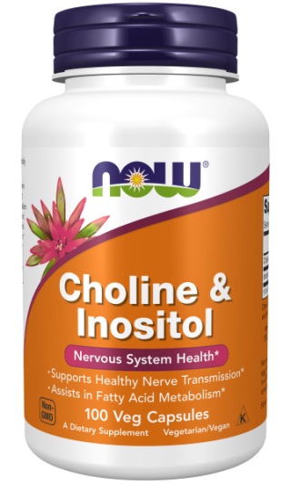 NOW CHOLINE&amp;INOSITOL 250/250 мг (100 вег.капс)