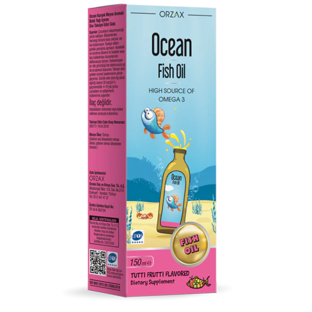 Омега для детей ORZAX OCEAN FISH OIL SYRUP (150 мл)