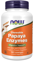 NOW PAPAYA ENZYME CHEWABLE (180 табл)