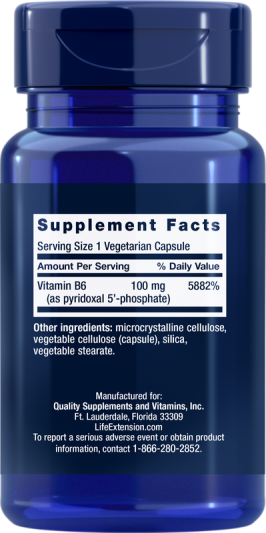 Витамины Life Extension Pyridoxal 5'-Phosphate Caps (60 вег.капс)