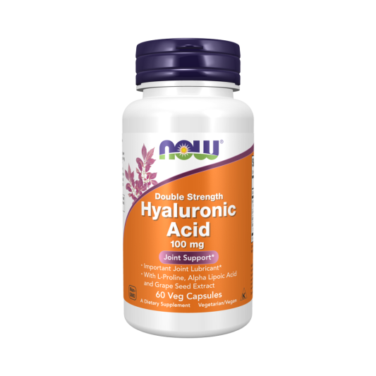 NOW HYALURONIC ACID 100MG 2X PLUS (60 капс)
