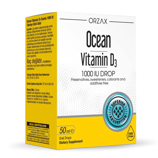ORZAX OCEAN VITAMIN D3 1000 МЕ DROP (50 мл)