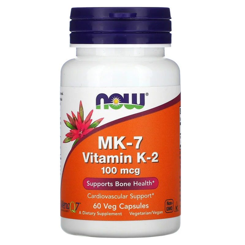 Витамины NOW K-2 (MK-7) 100 мкг (60 капс)