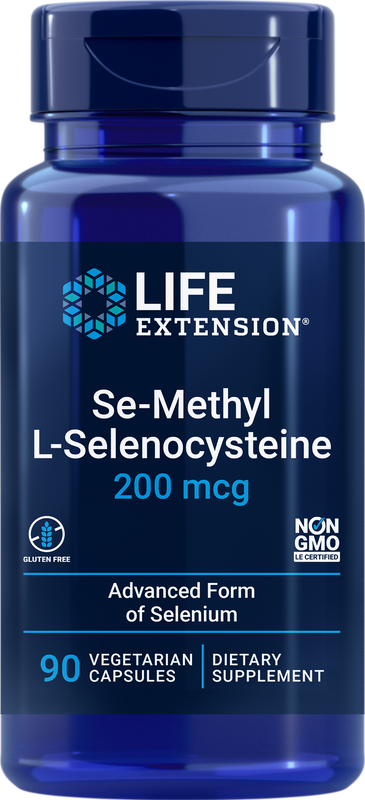 Селен Life Extension Se-Methyl L-Selenocysteine 200 мкг (90 вег.капс)