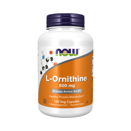 NOW ORNITHINE 500 мг (120 вегкапс)