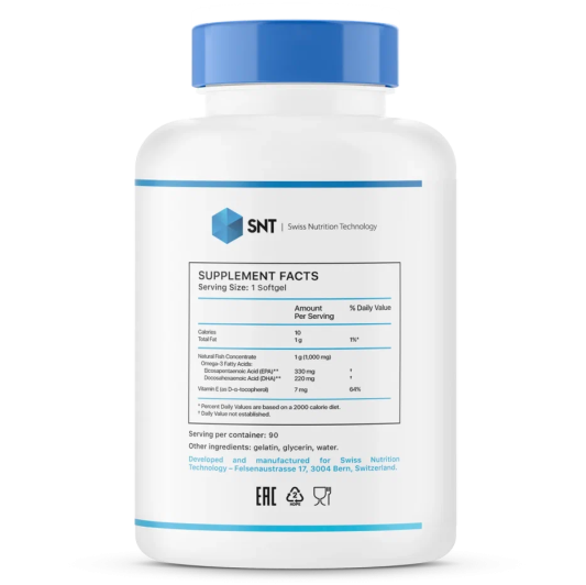 Жирные кислоты SNT Omega-3 MEGA (90 капс)