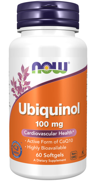 Коэнзим NOW UBIQUINOL 100 мг (60 капс)