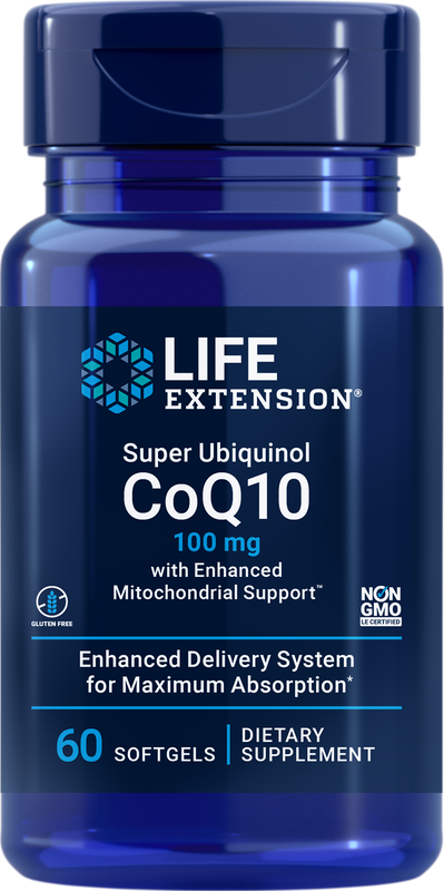 Коэнзим Life Extension Super Ubiquinol CoQ10 with Enhanced Mitochondrial Support™ (60 капс)
