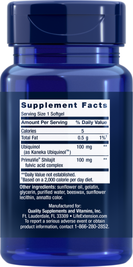 Коэнзим Life Extension Super Ubiquinol CoQ10 with Enhanced Mitochondrial Support™ (60 капс)