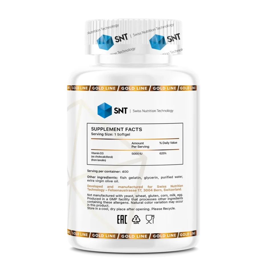SNT Gold Line Vitamin D-3 5000 (400 капс) SNT Gold Line Vitamin D-3 5000 (400 капс)