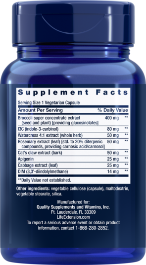 Энзимы Life Extension Triple Action Cruciferous Vegetable Extract (60 капс)