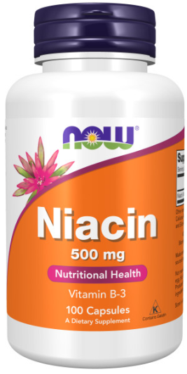 Витамины NOW NIACIN 500 мг (100 капс)