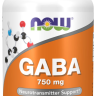 Габа NOW GABA 750 мг (100 вегкапс)