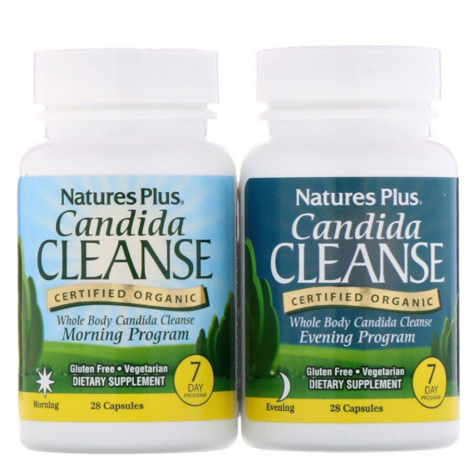 NaturesPlus Candida Cleanse 7-Day Program - Morning+Evening